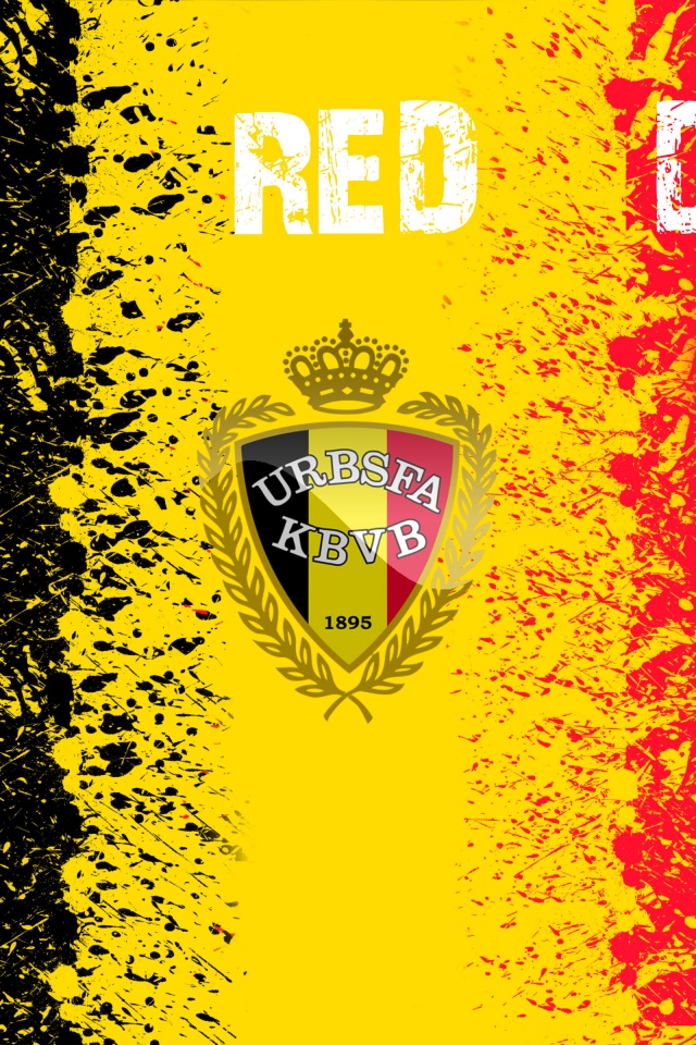 The Red Devils Belgium Football Crest Logo