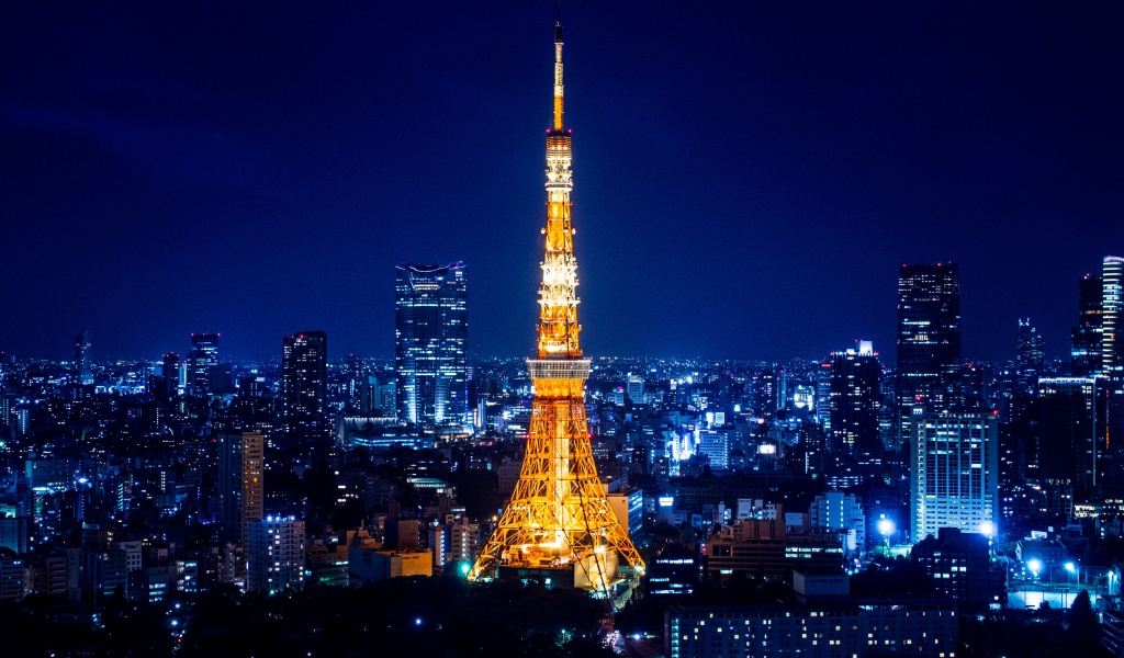 Tokyo Tower At Night