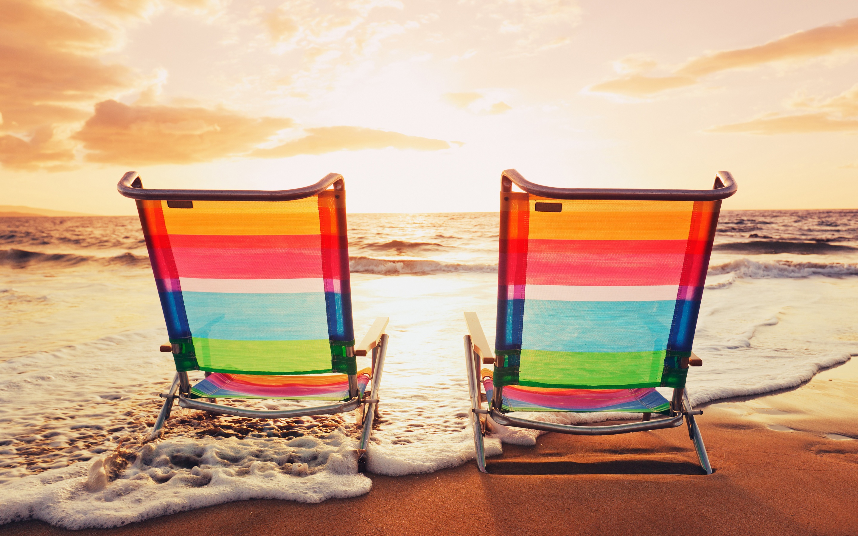 Two Chair On Island Beach