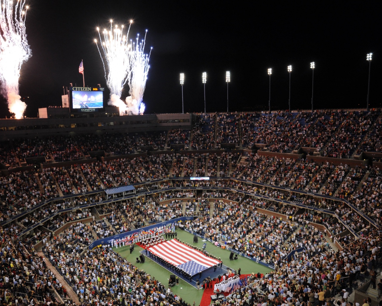 US Open And Fireworks