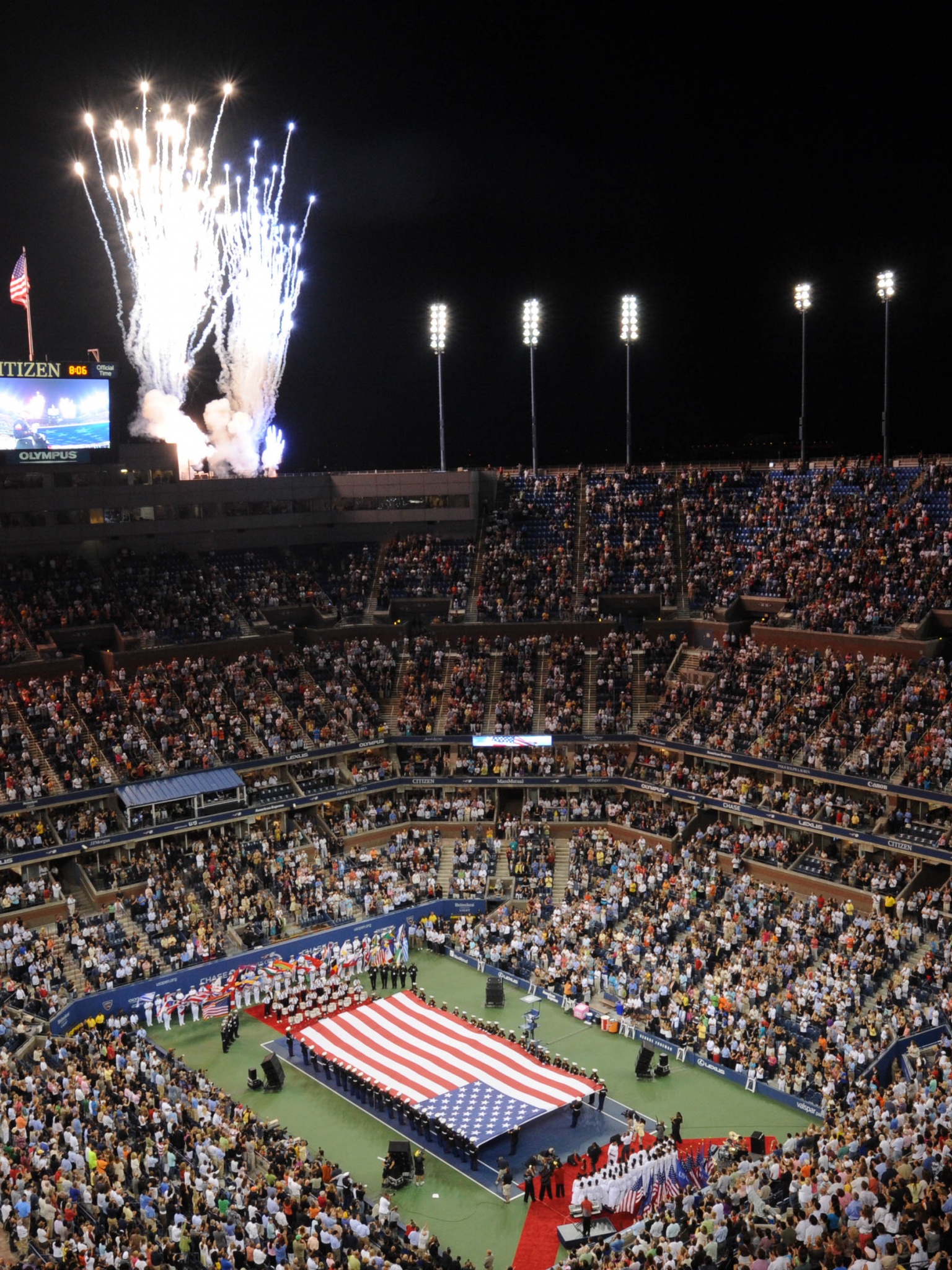 US Open And Fireworks