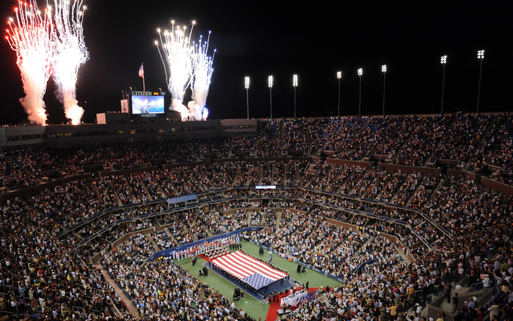 US Open And Fireworks