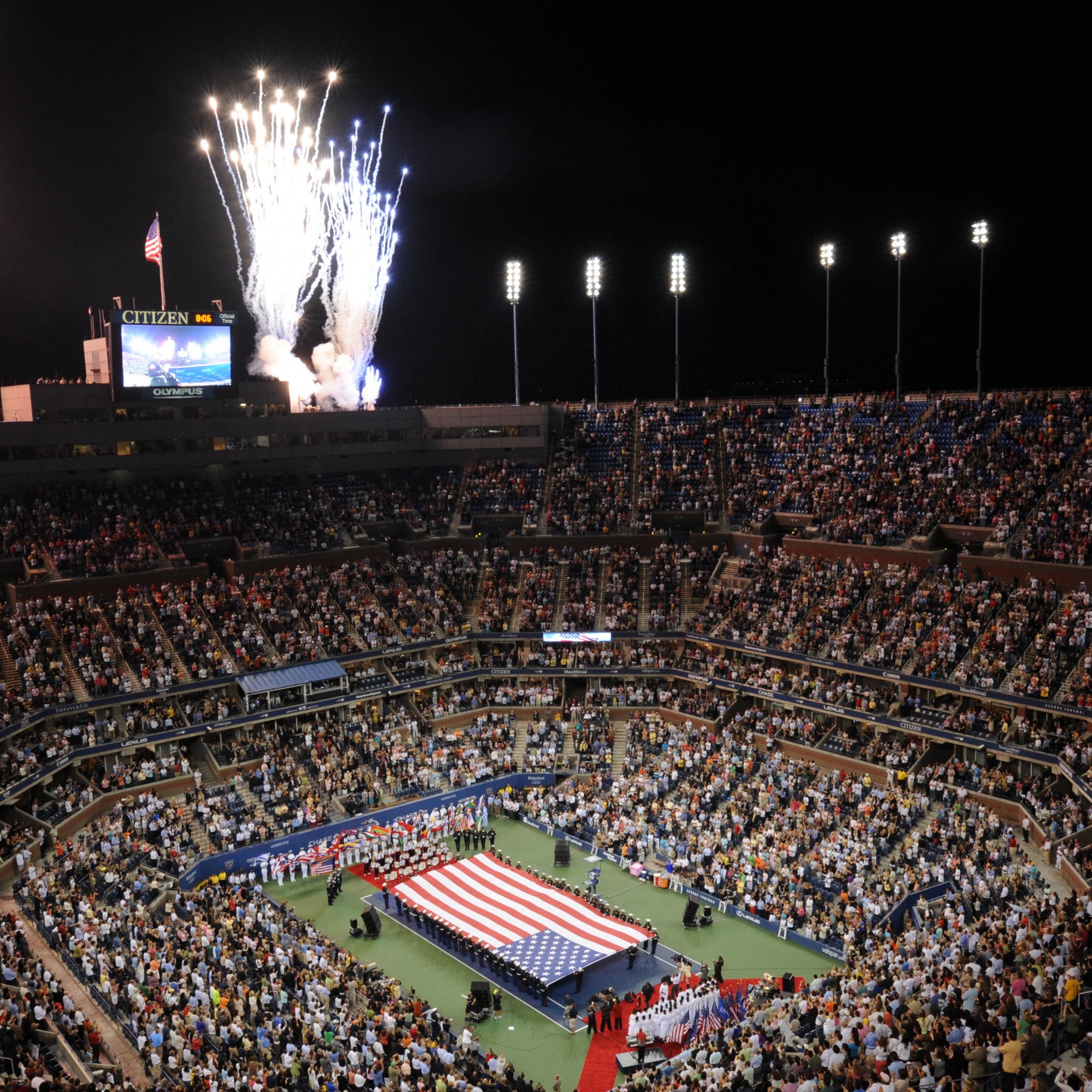 US Open And Fireworks