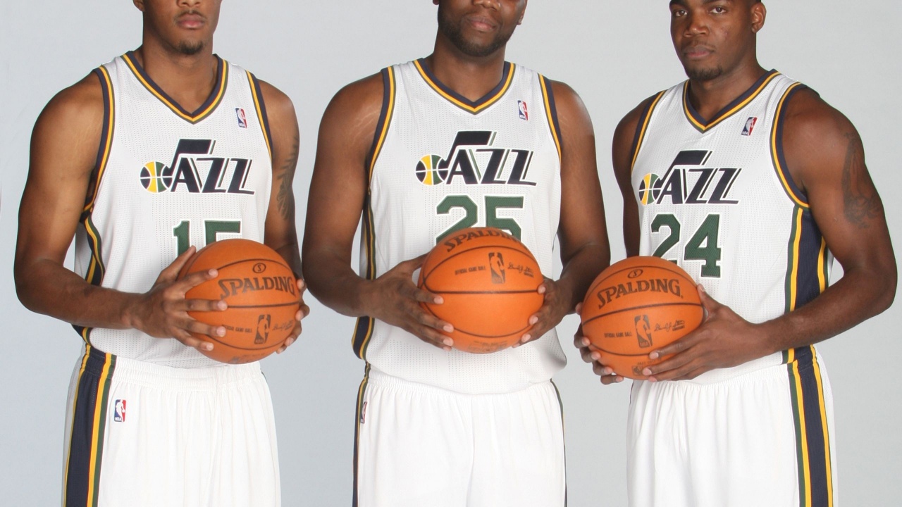 Utah Jazz American Professional Basketball Derrick Favors Al Jefferson Paul Millsap