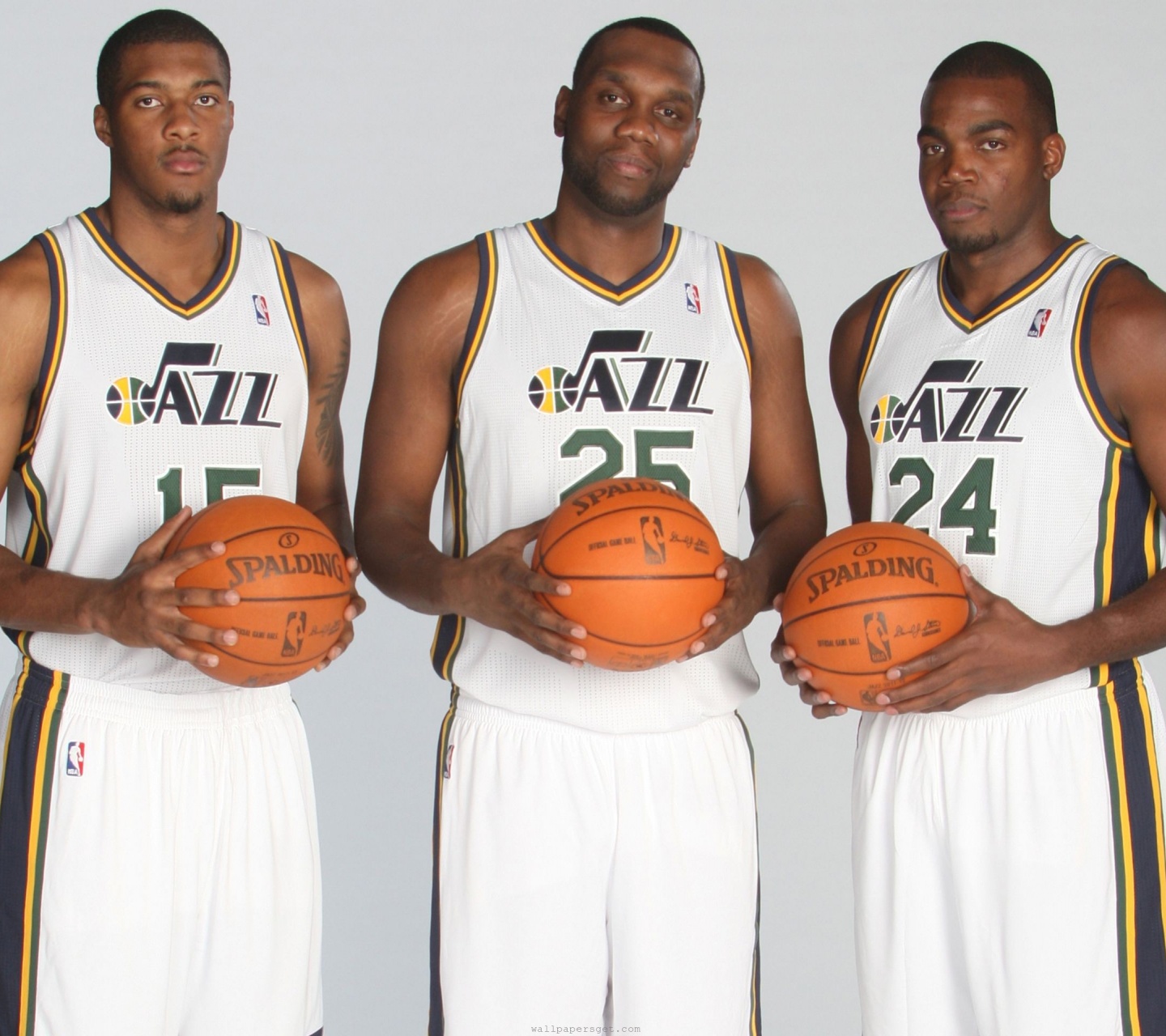 Utah Jazz American Professional Basketball Derrick Favors Al Jefferson Paul Millsap