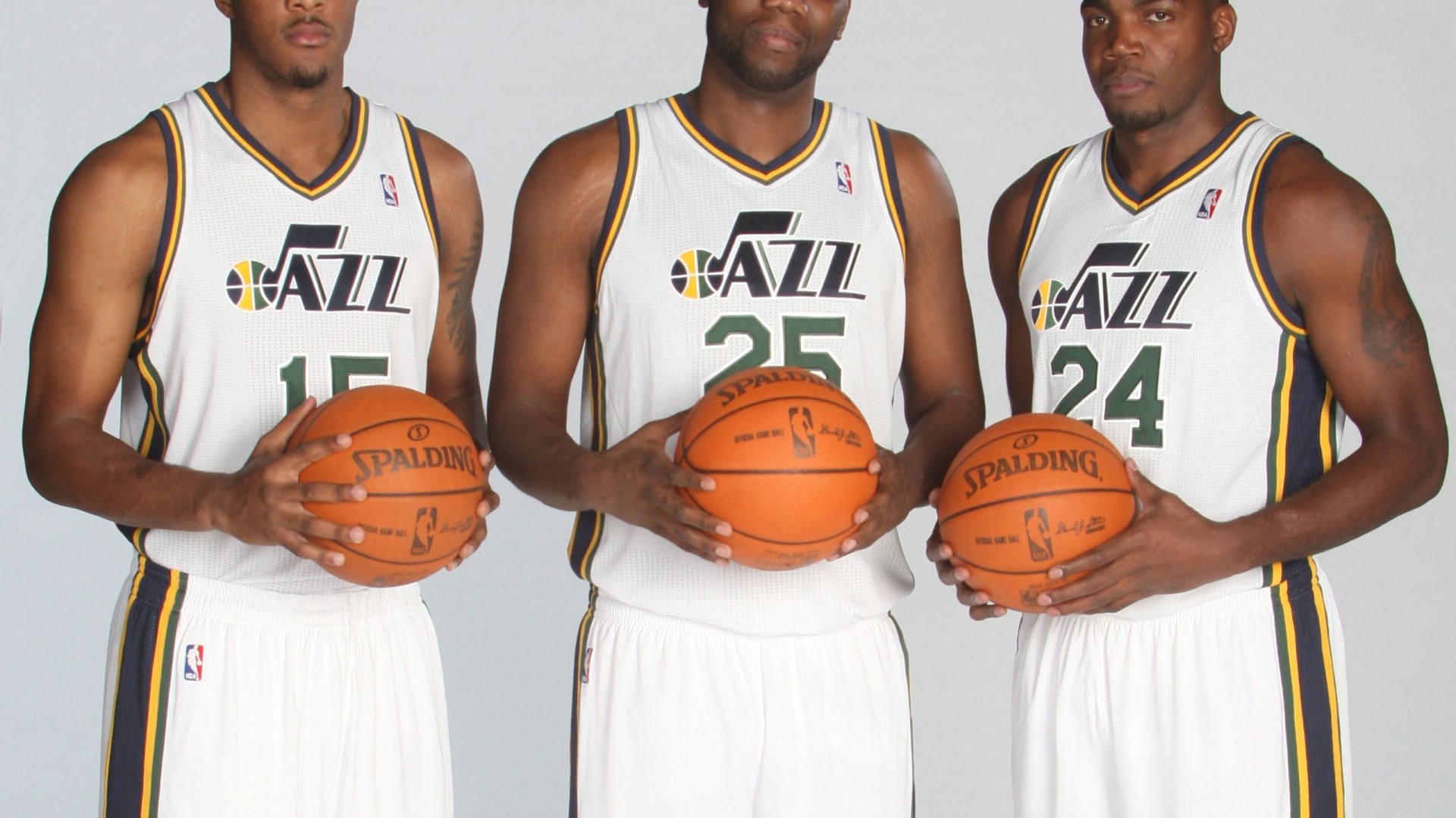 Utah Jazz American Professional Basketball Derrick Favors Al Jefferson Paul Millsap