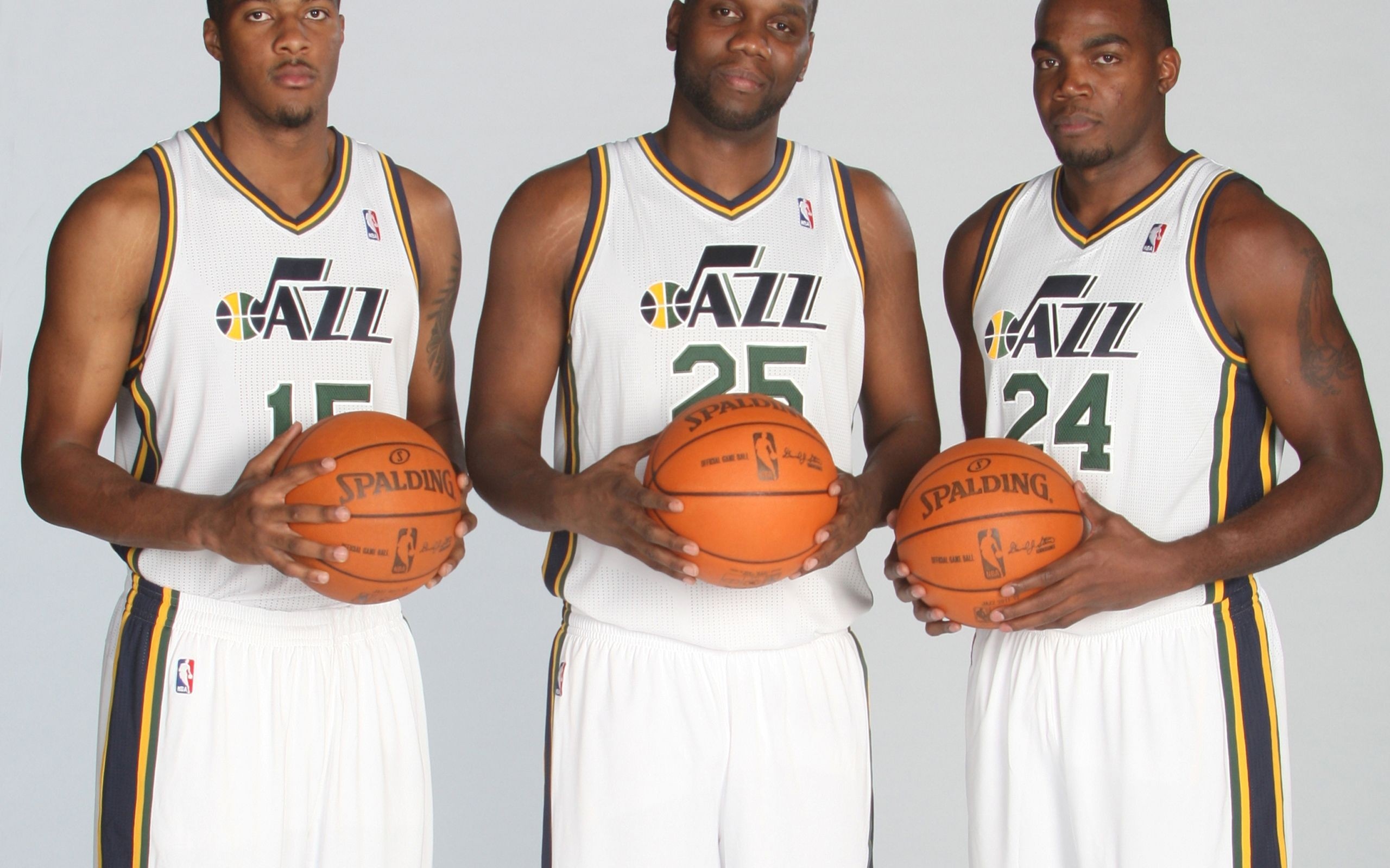 Utah Jazz American Professional Basketball Derrick Favors Al Jefferson Paul Millsap