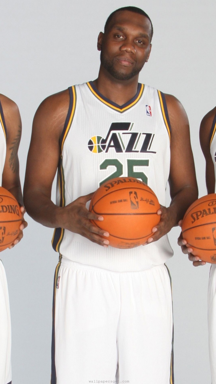 Utah Jazz American Professional Basketball Derrick Favors Al Jefferson Paul Millsap