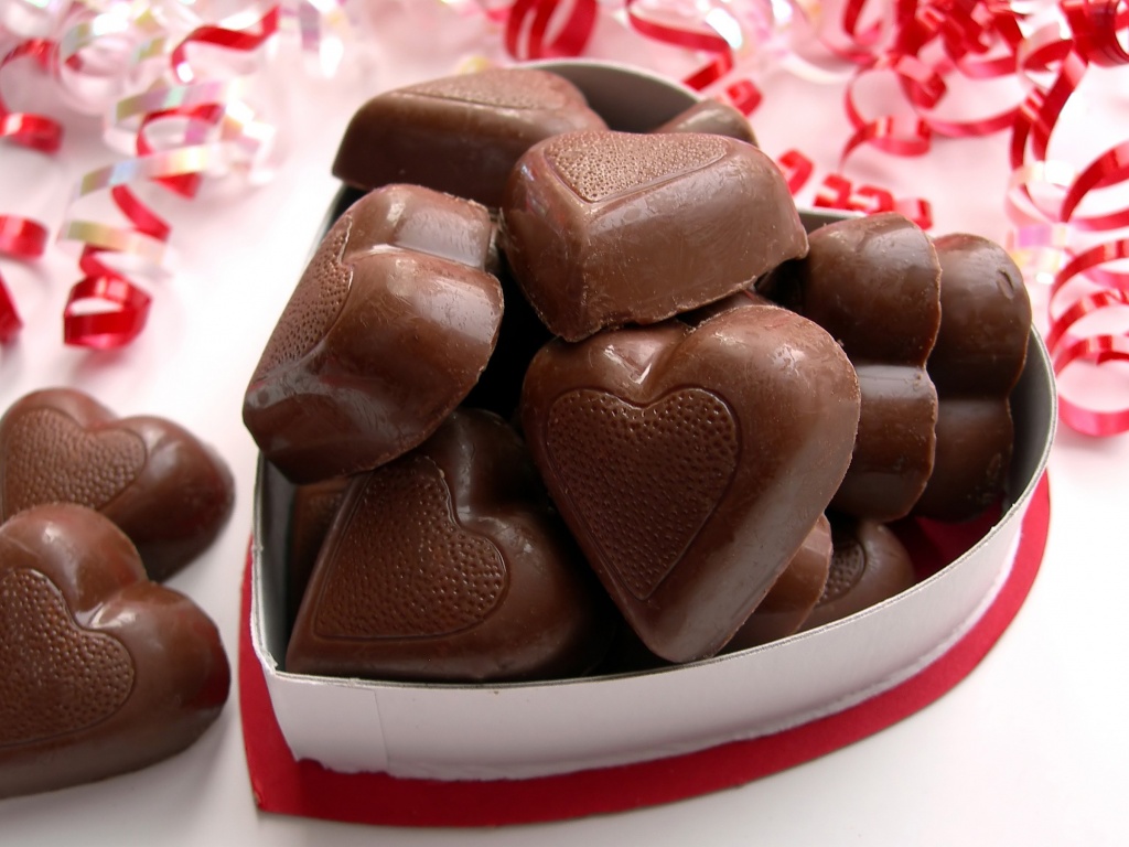 Valentines Day Chocolate Hearts