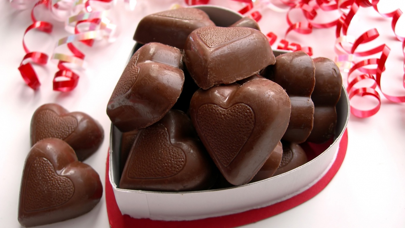 Valentines Day Chocolate Hearts