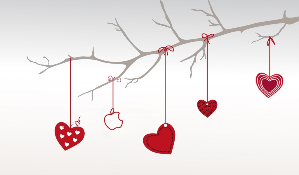 Valentines Day Hearts Branch