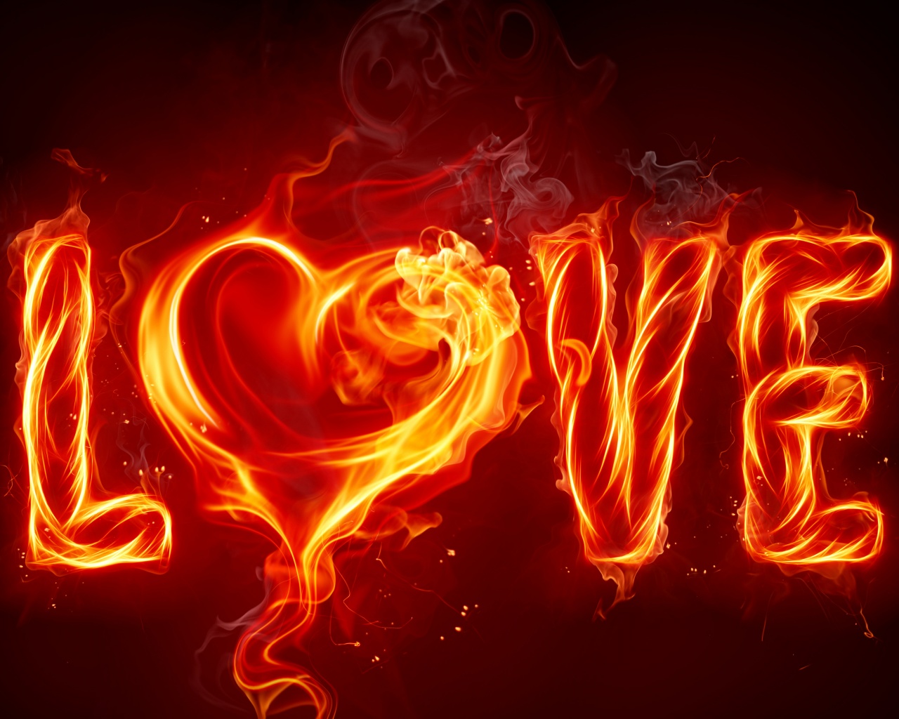 Valentines Day Love Fire