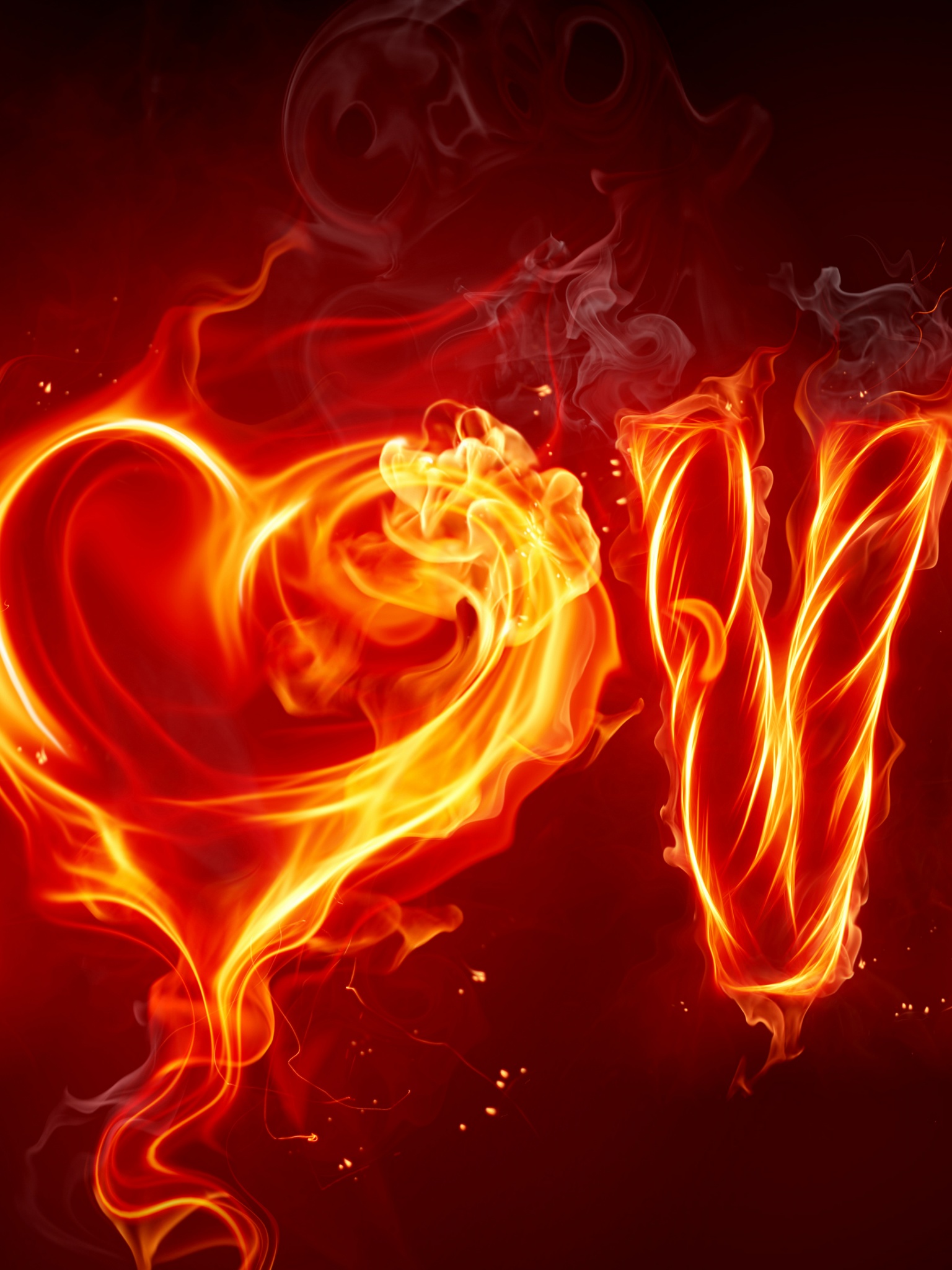 Valentines Day Love Fire