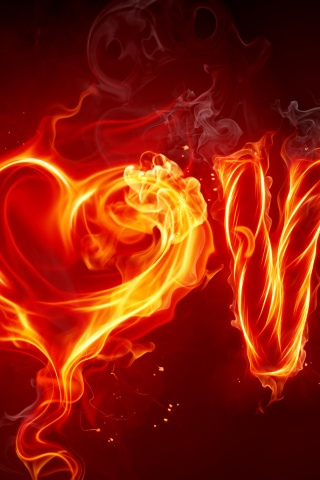 Valentines Day Love Fire