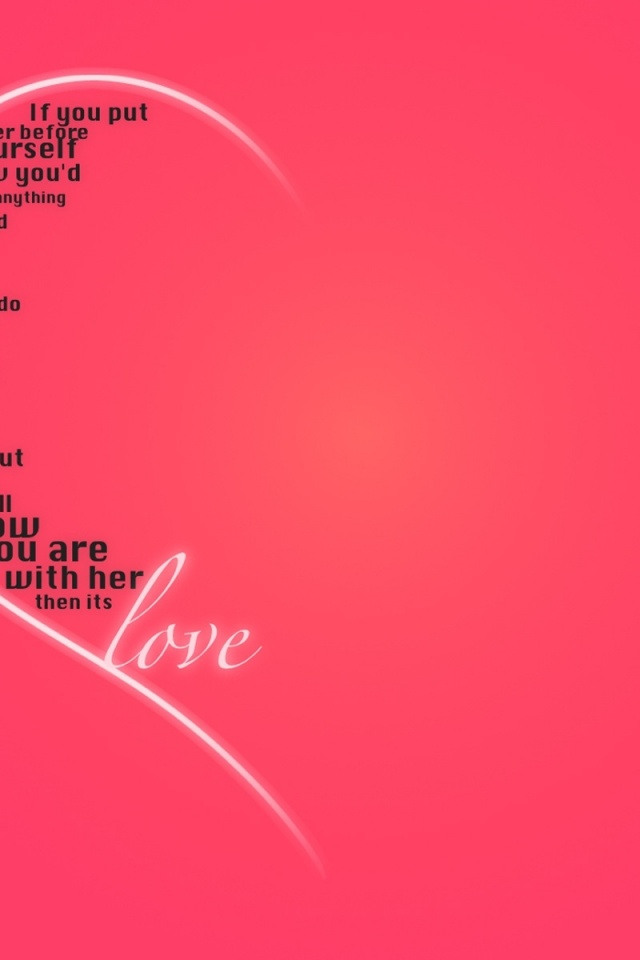 Valentines Day Words Love Pink