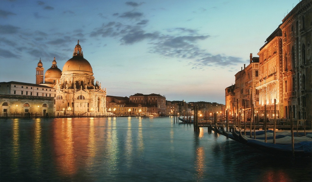 Venice - Grand Canal And Cathedral 