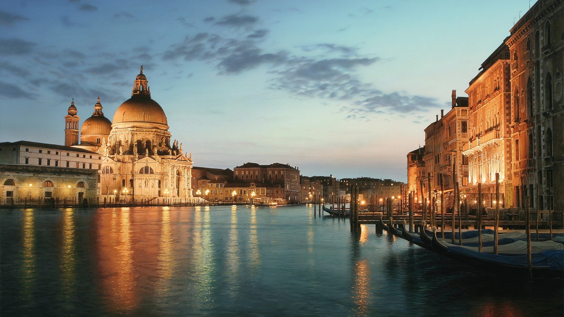 Venice - Grand Canal And Cathedral 