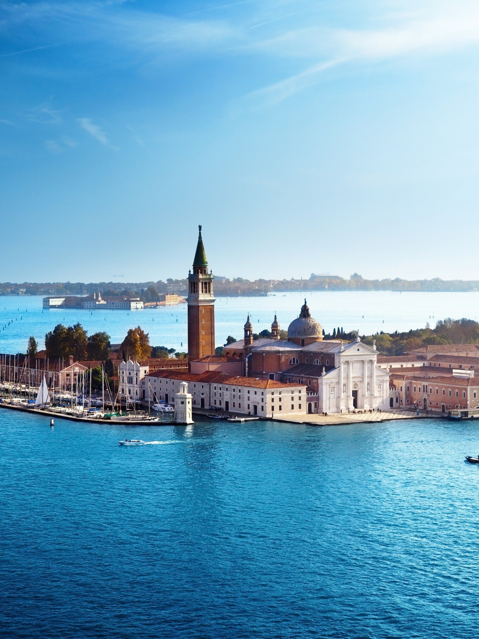 Venice Italy Sea Architecture Houses Boats