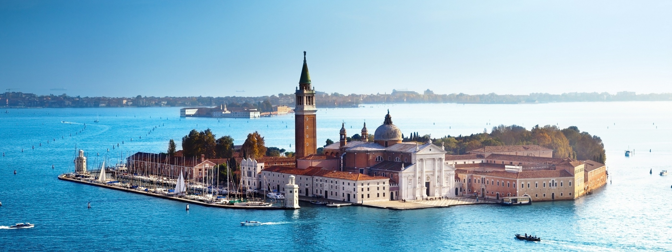 Venice Italy Sea Architecture Houses Boats