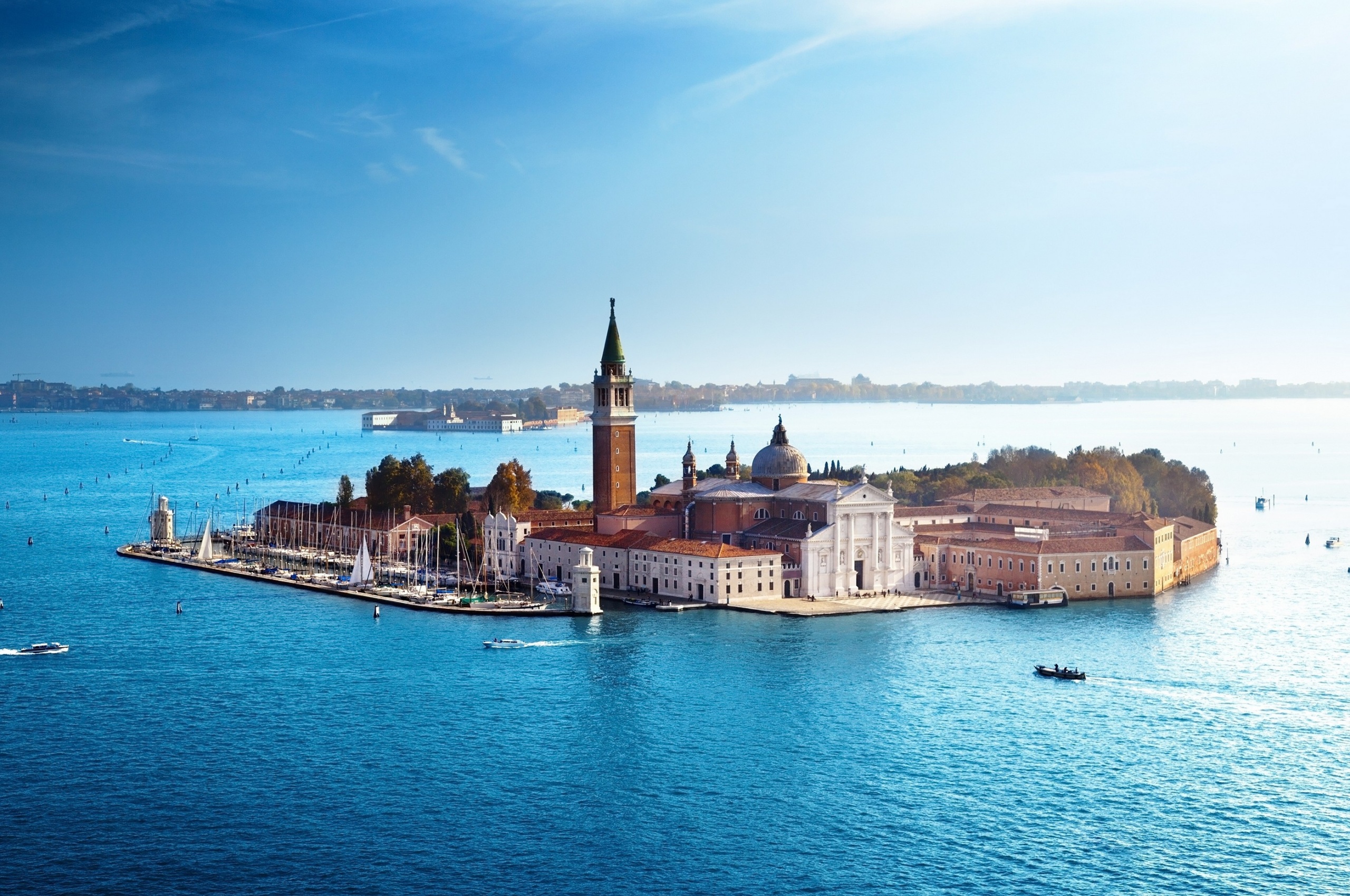 Venice Italy Sea Architecture Houses Boats