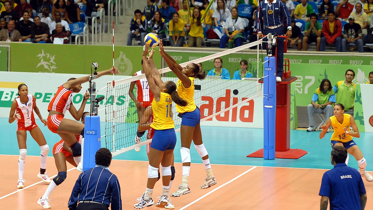 Volleyball Match - Cuba Vs Brazil