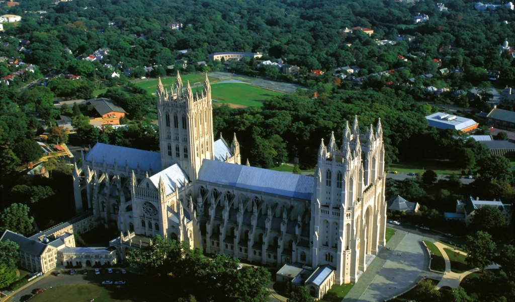 Washington National Cathedral Usa Landscape