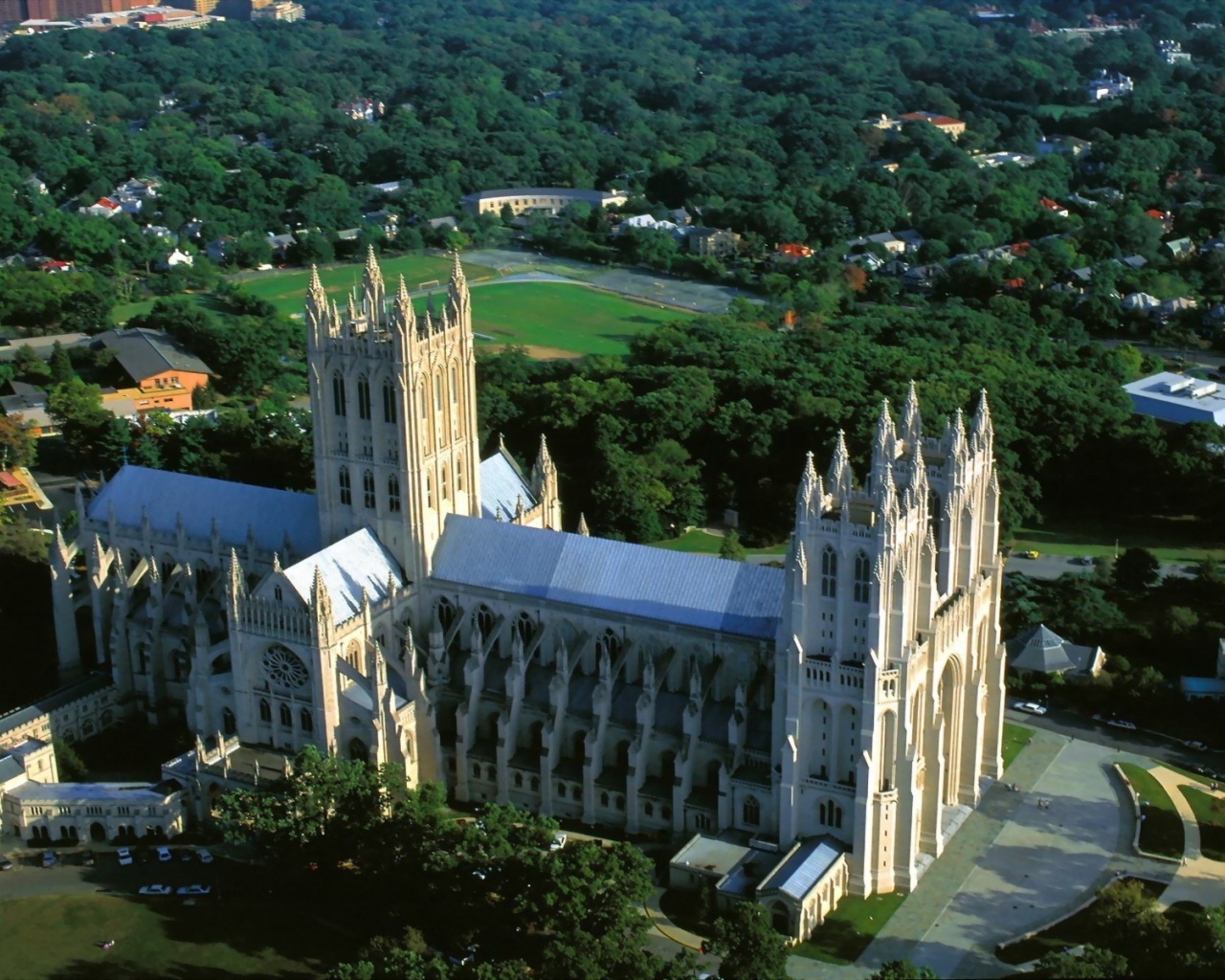 Washington National Cathedral Usa Landscape