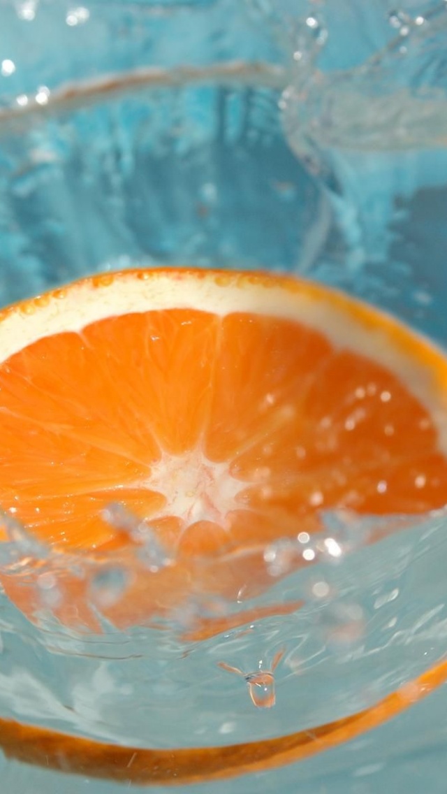 Water Fruits Food Splash Orange Slices