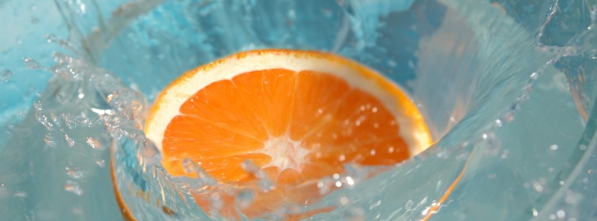 Water Fruits Food Splash Orange Slices