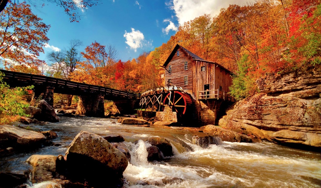 Water Mill Nature Landscapes