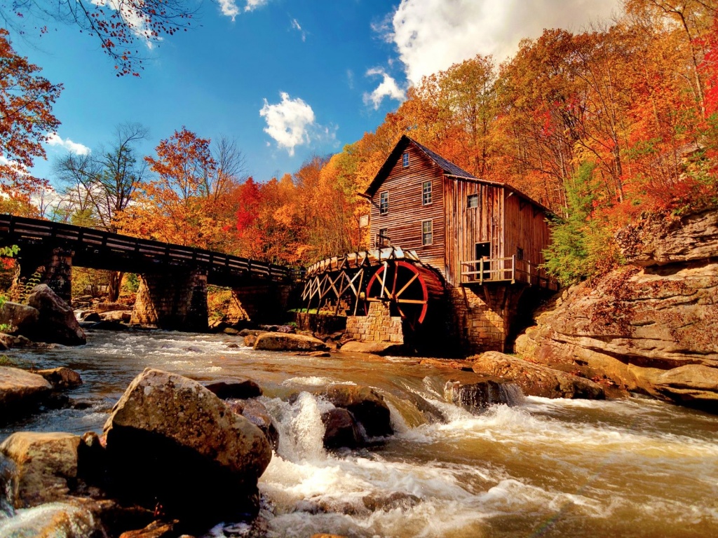 Water Mill Nature Landscapes