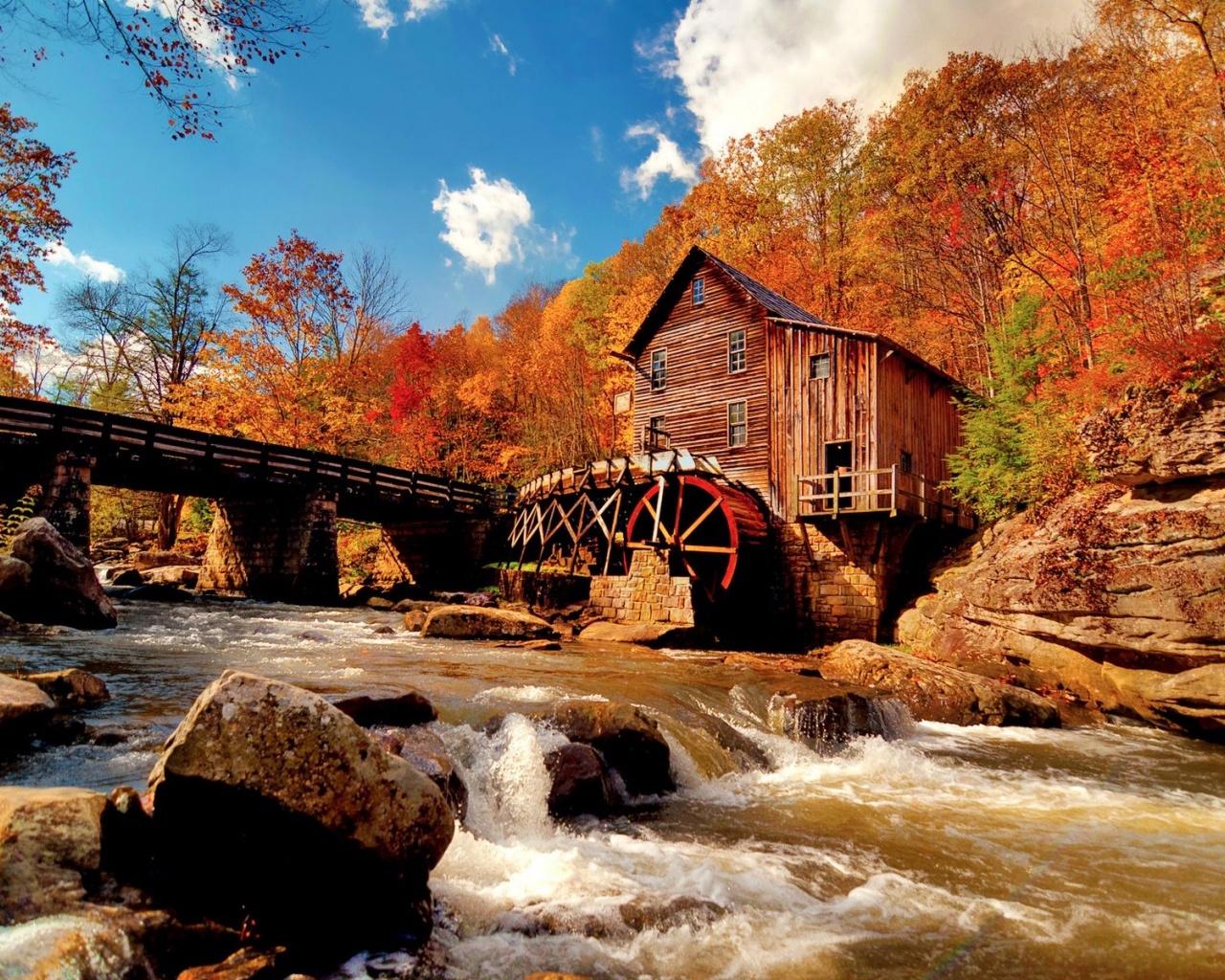 Water Mill Nature Landscapes