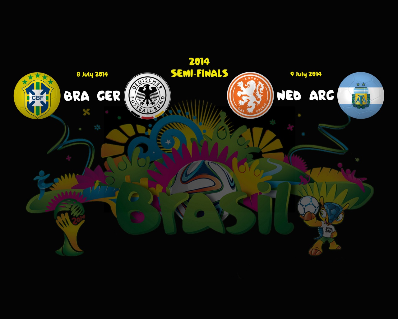 WC Brazil 2014 Semi-finals Bracket