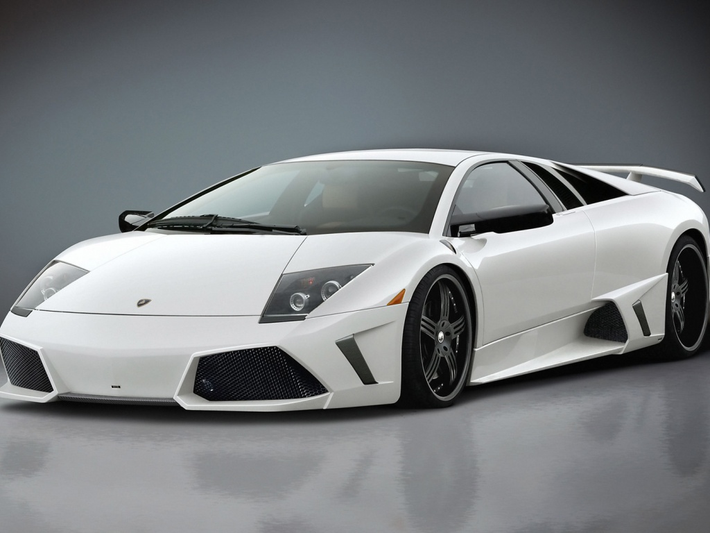 White Lamborghini Murcielago