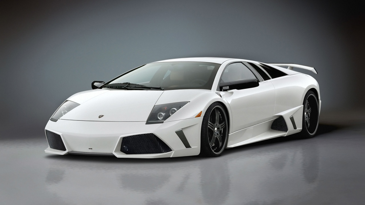 White Lamborghini Murcielago