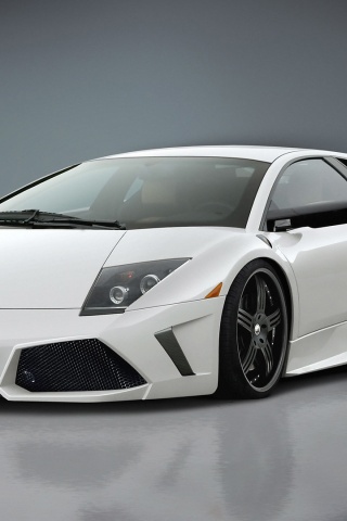 White Lamborghini Murcielago