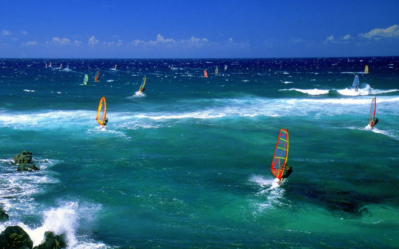 Wind Surfing Surfer Maui