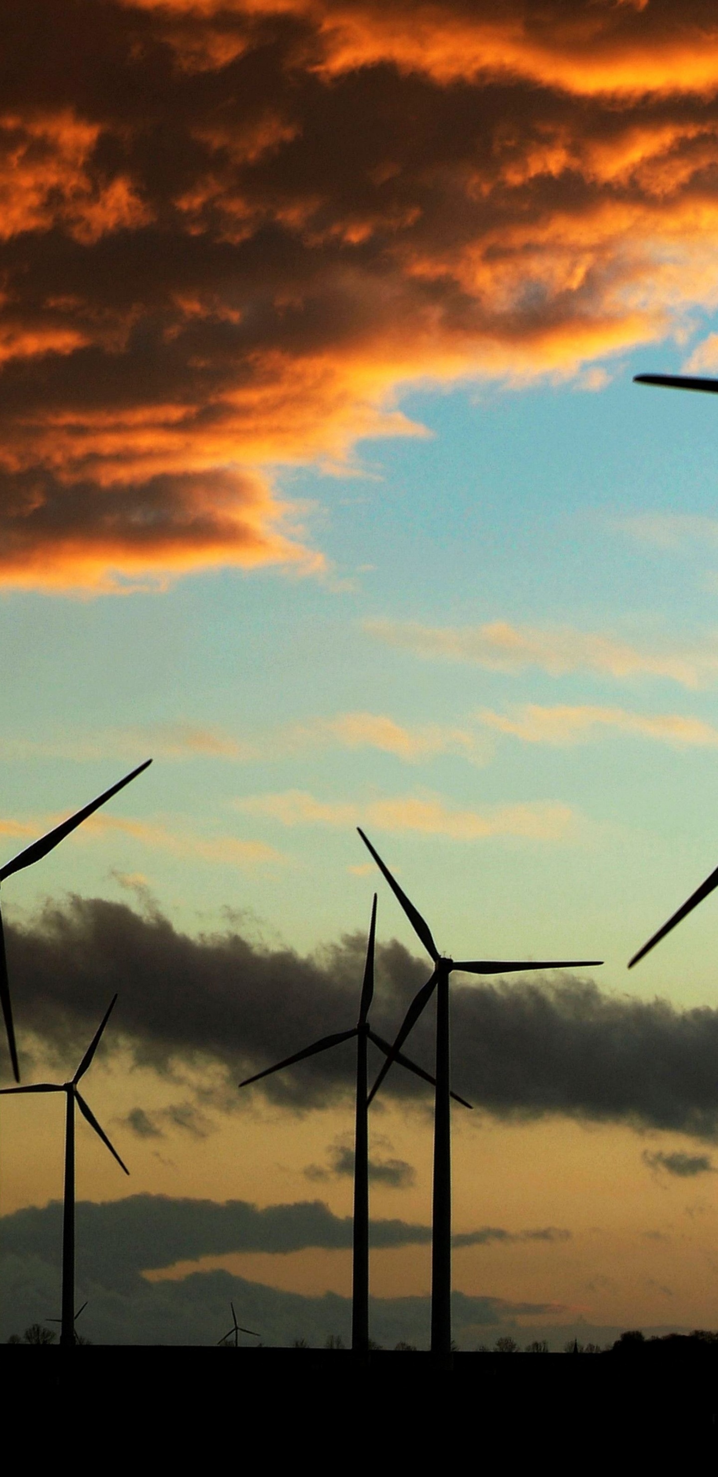 Windmill Engine In The Evening