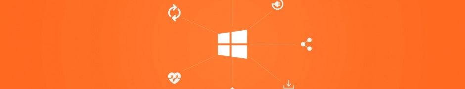 Windows 10 Stay Connected Orange