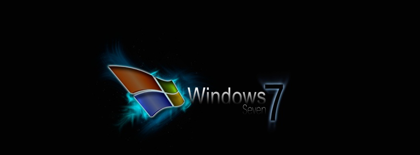 Windows 7 Seven Black Computer