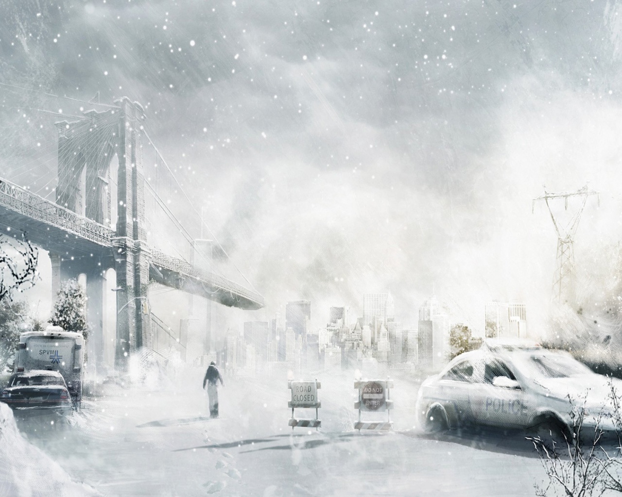 Winter Cityscapes Post-apocalyptic