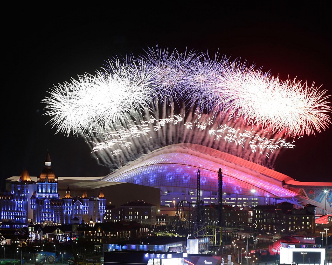 Winter Olympics Sochi 2014 Fireworks