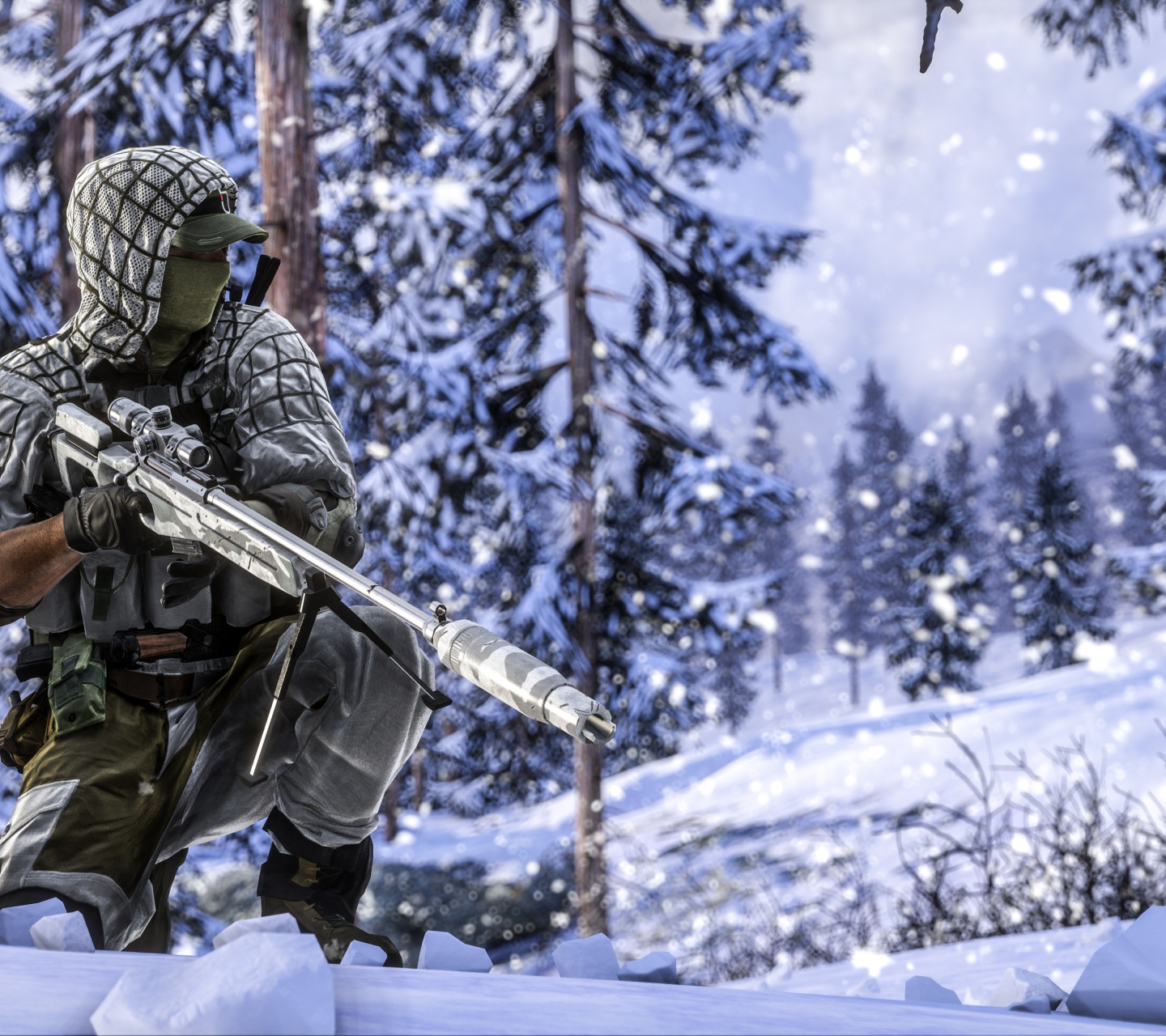 Winter Sniper Rifle Battlefield