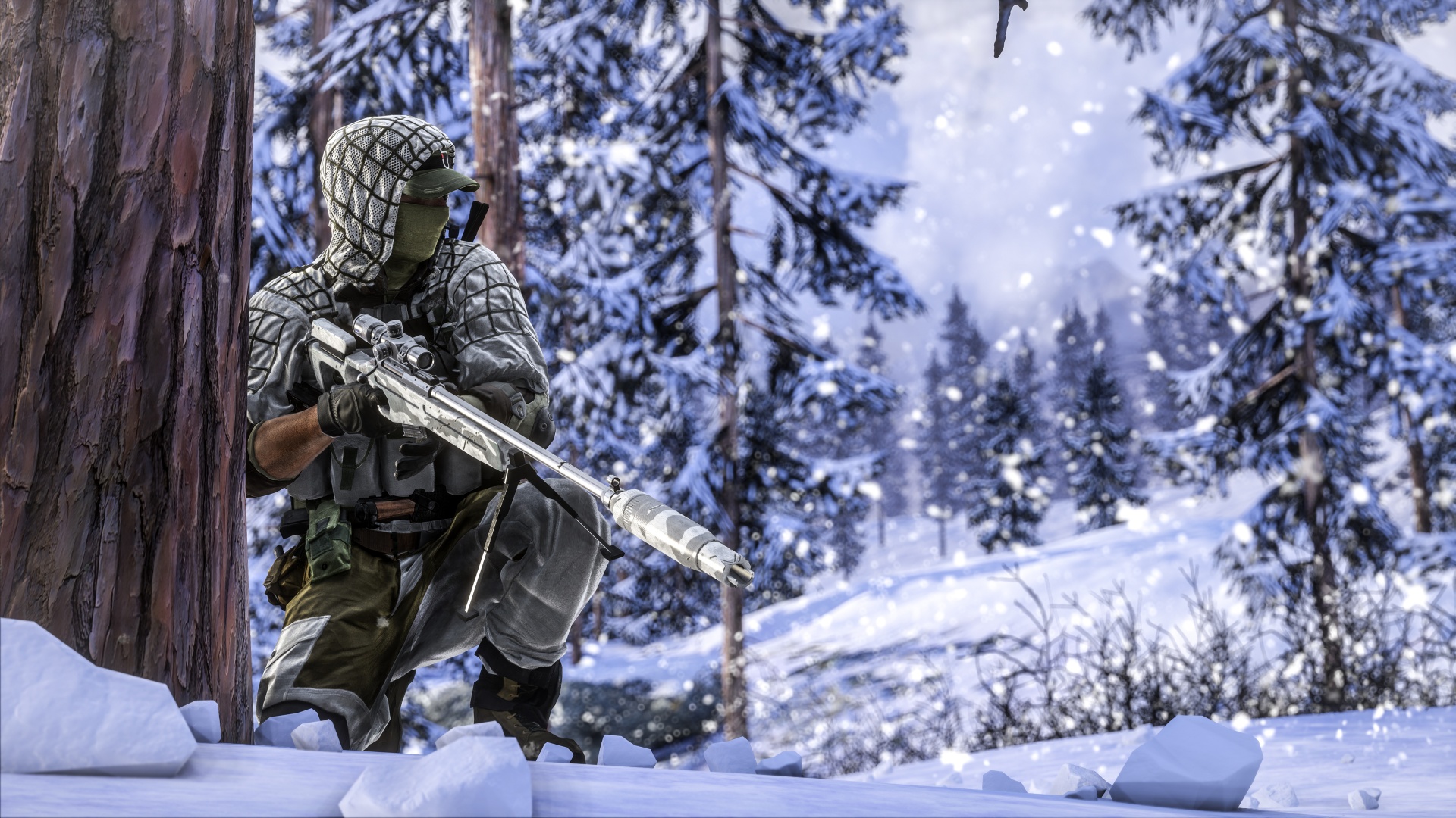 Winter Sniper Rifle Battlefield