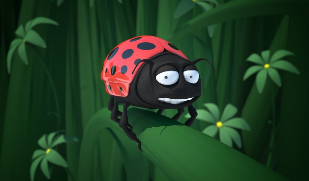 Women Fantasy Digital Cgi Funny Bug Ladybirds