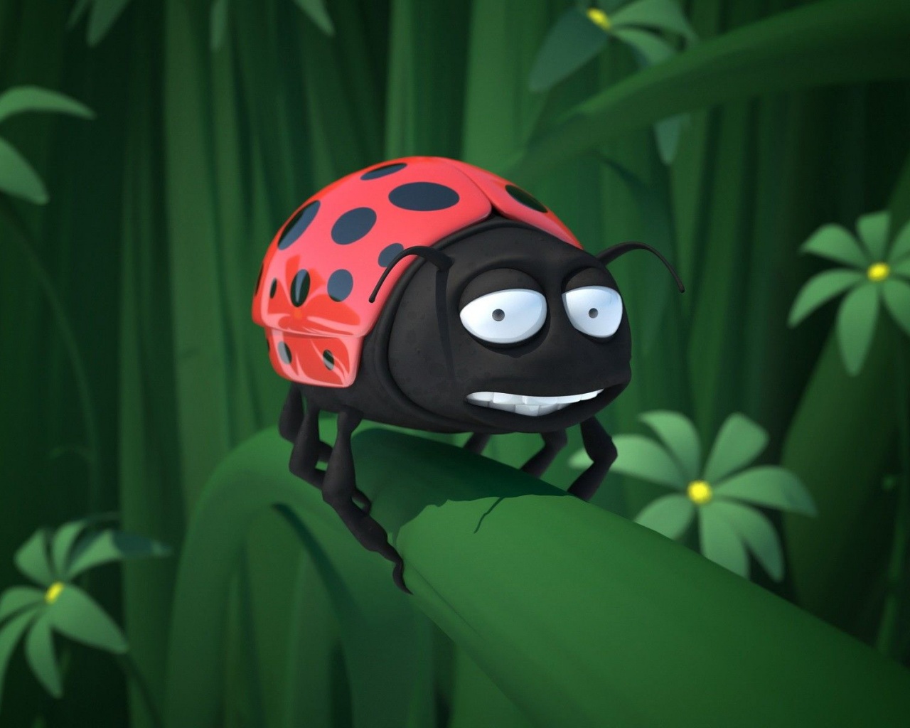 Women Fantasy Digital Cgi Funny Bug Ladybirds