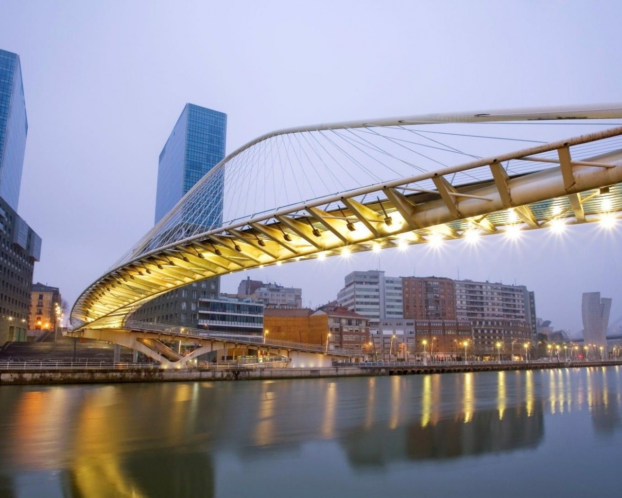 Wonderful Architecture Bilbao Bridge