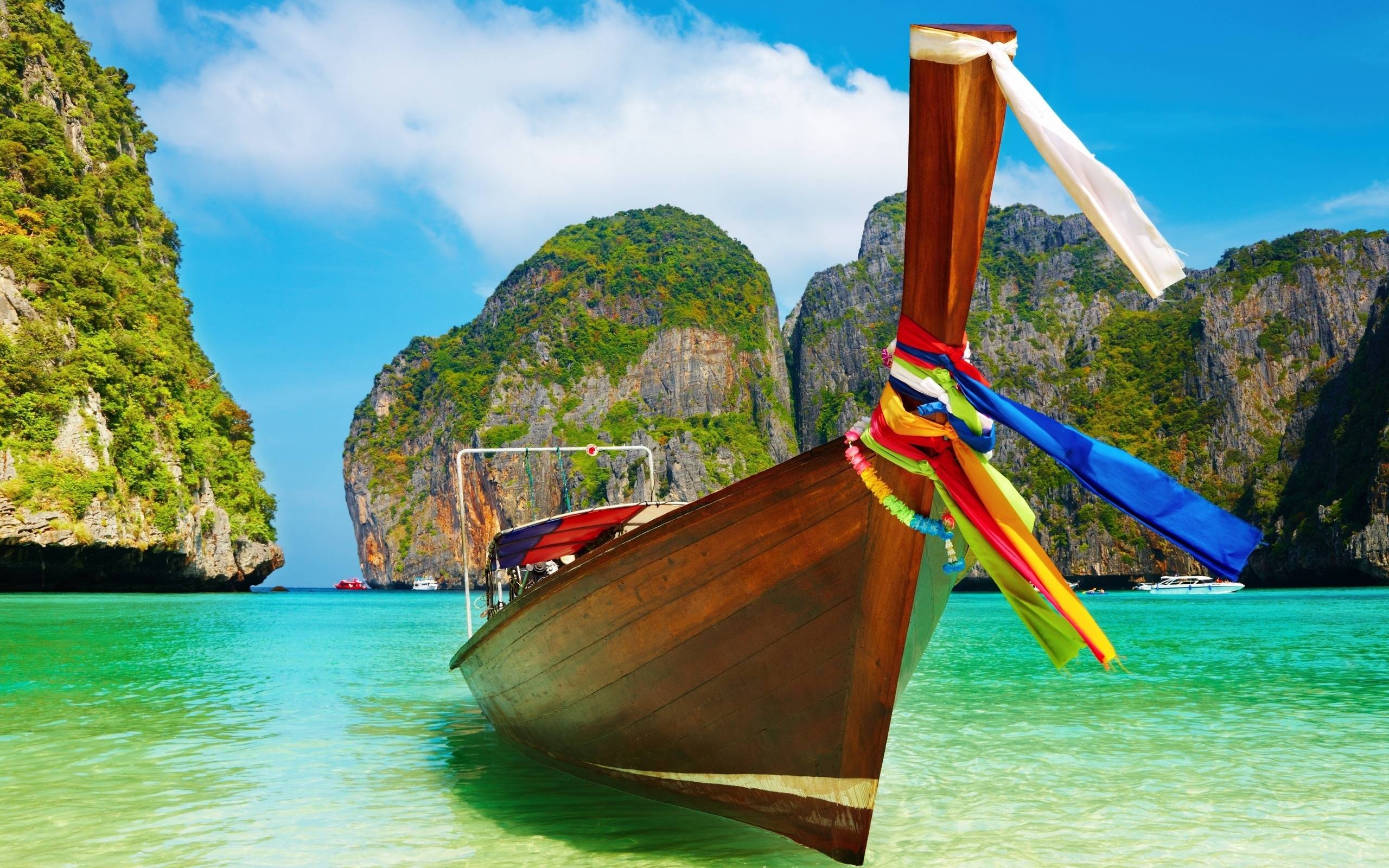 Wooden Boat On Beach