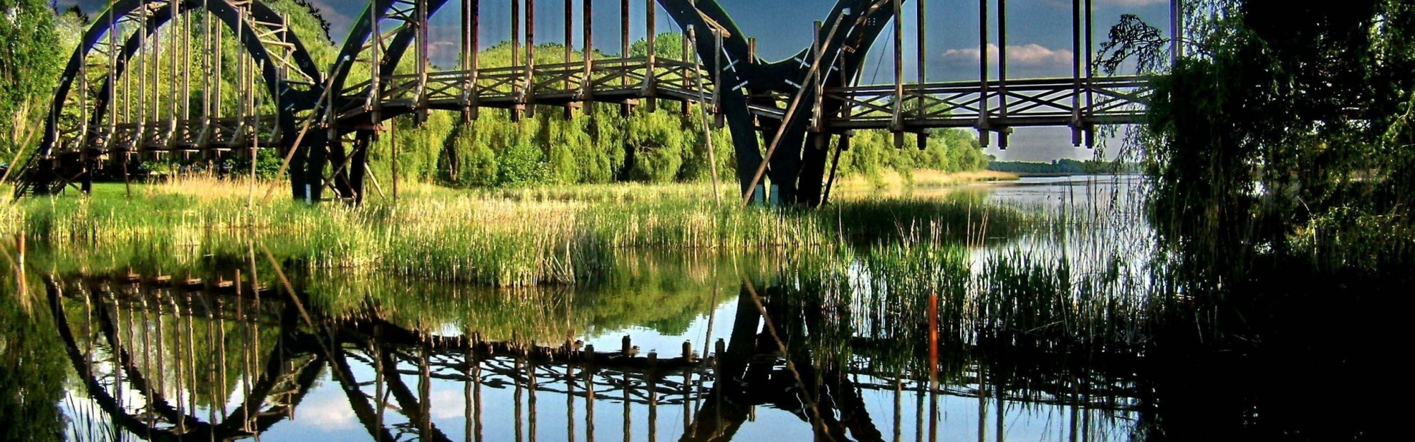 Wooden Bridge Balaton Zala County Hungary