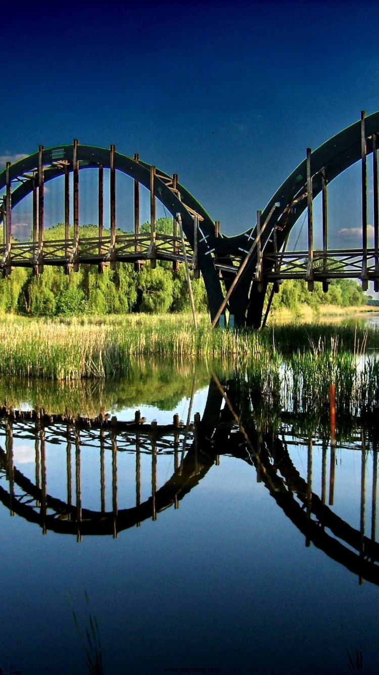 Wooden Bridge Balaton Zala County Hungary